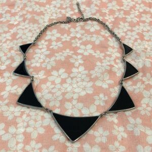 2000s Express geometric triangle necklace